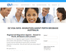 Tablet Screenshot of ozvisainfo.com
